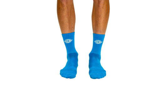 Bikeflights Crew Socks Bright Blue Synthetic