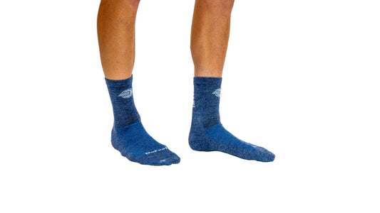 Bikeflights Crew Socks Dark Blue Wool